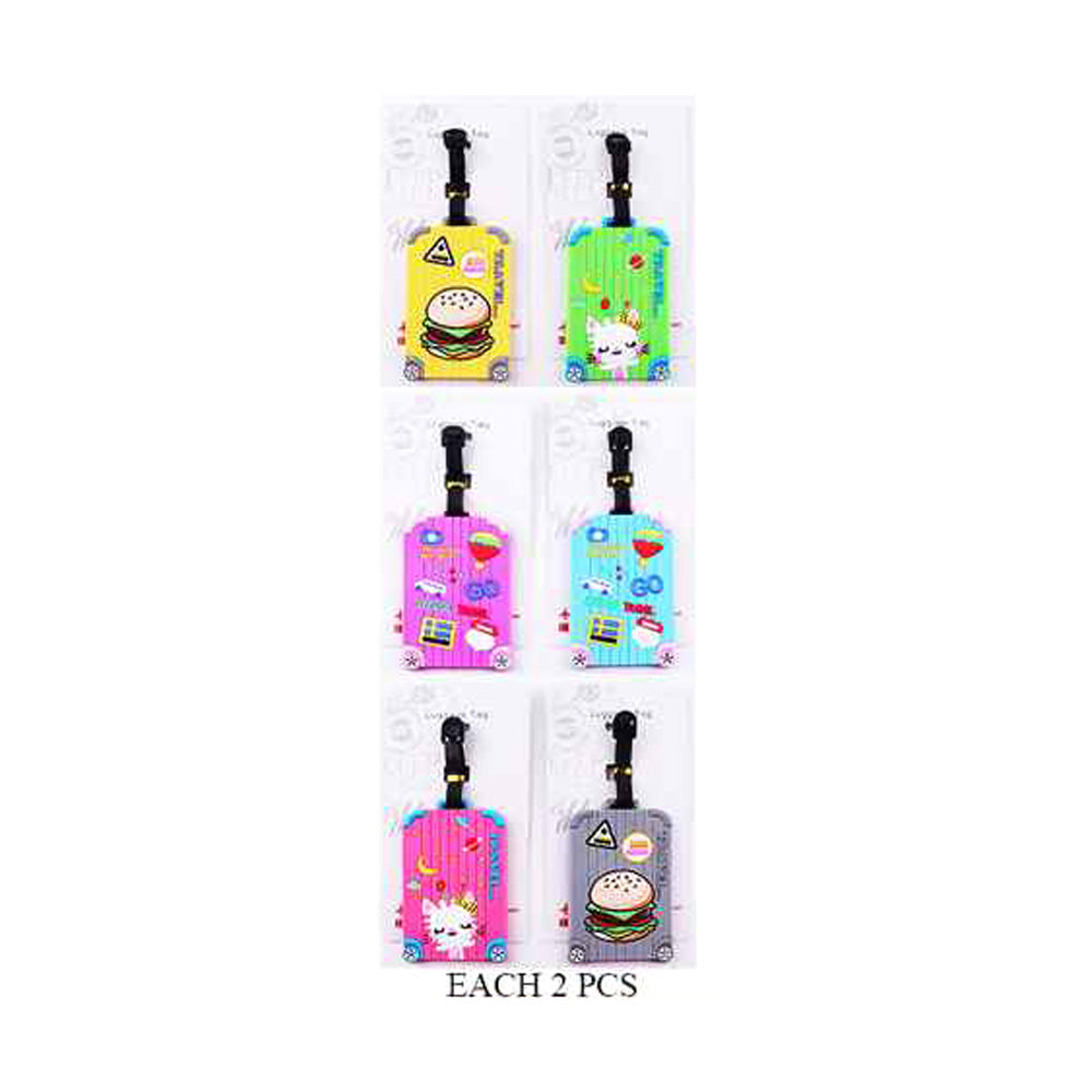 Fun Hamburger Cat Suitcase Luggage Tags for a Cute and Stylish Travel Experience