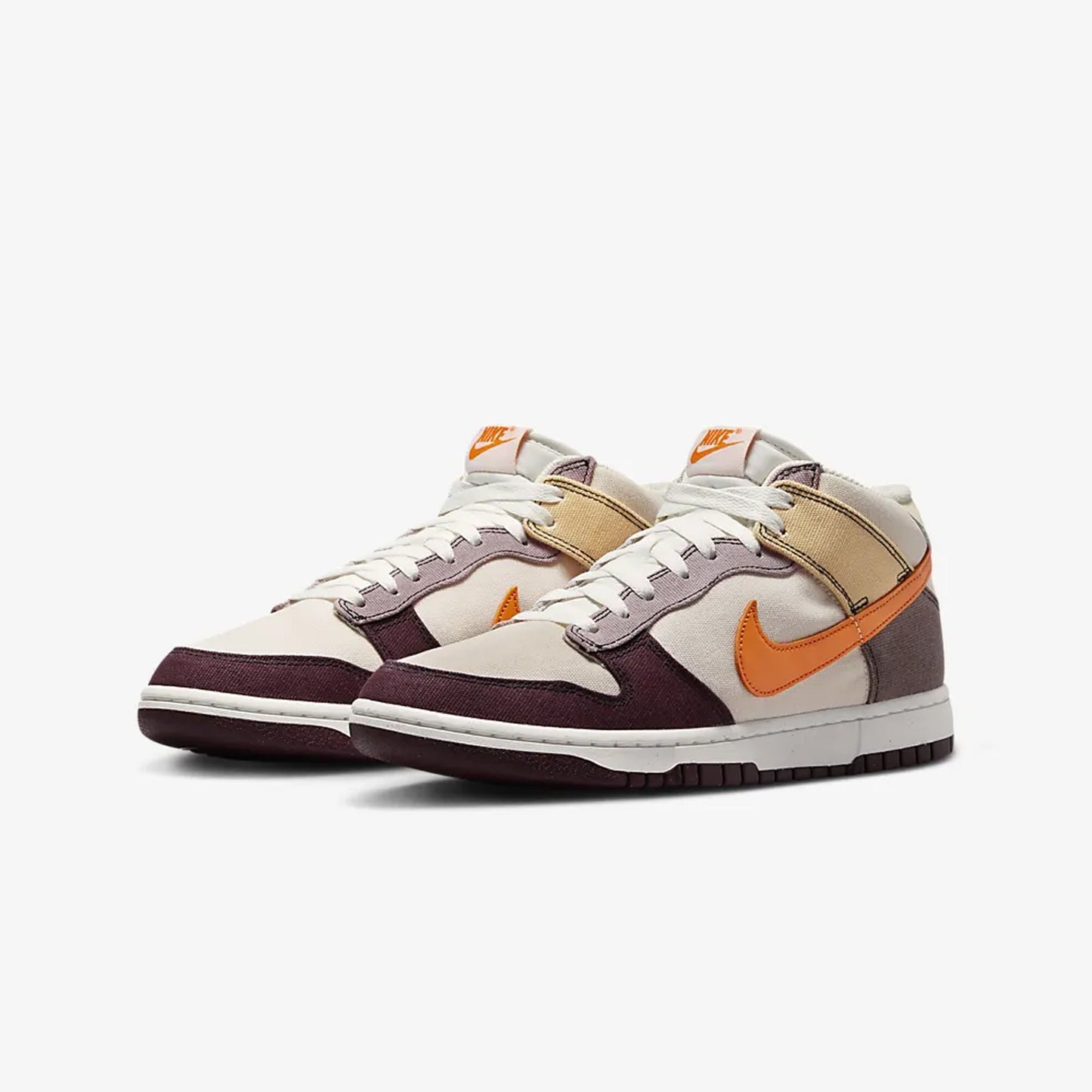 Nike | DUNK MID { COCONUT MILK/VIVID ORANGE-CELESTIAL GOLD