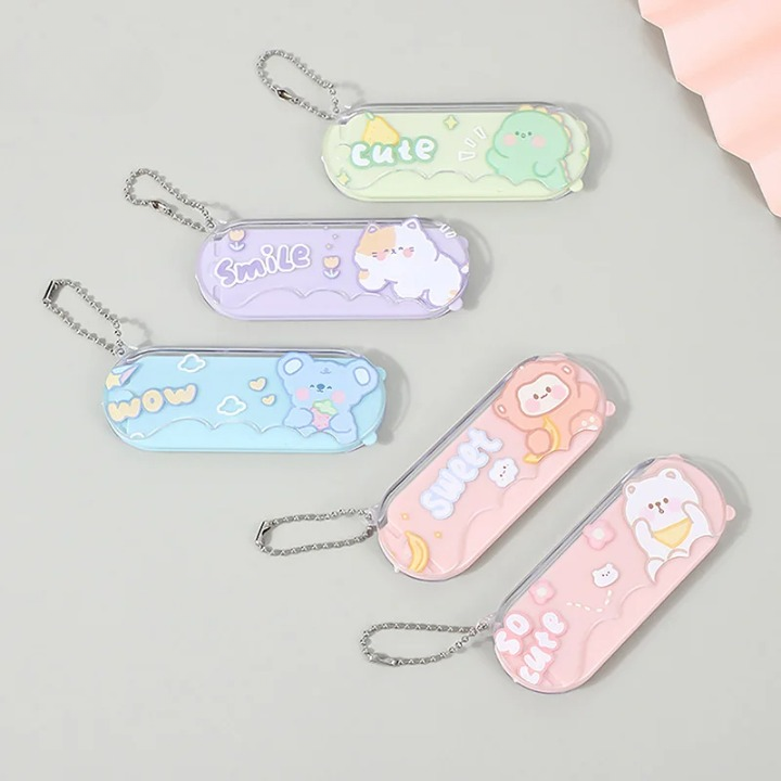 Convenient Mirror and Comb Keychain