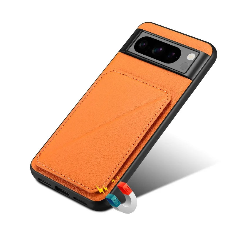 Sleek Card Insert Leather Magnetic Case - Google