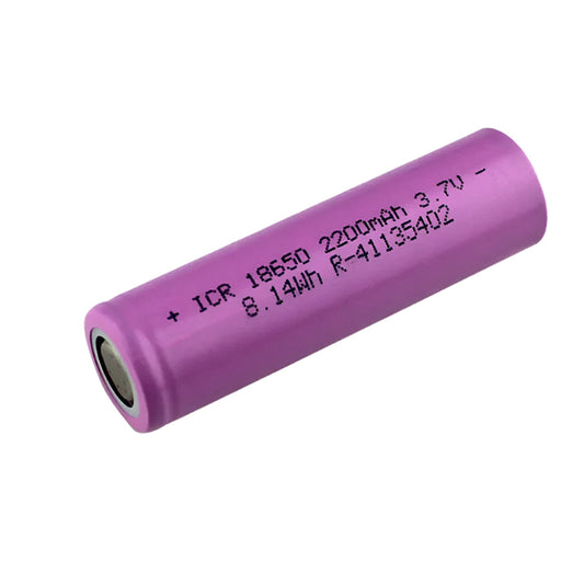 3.7V 2000mAh 18650 Li-Ion Rechagable Battery Flat Top