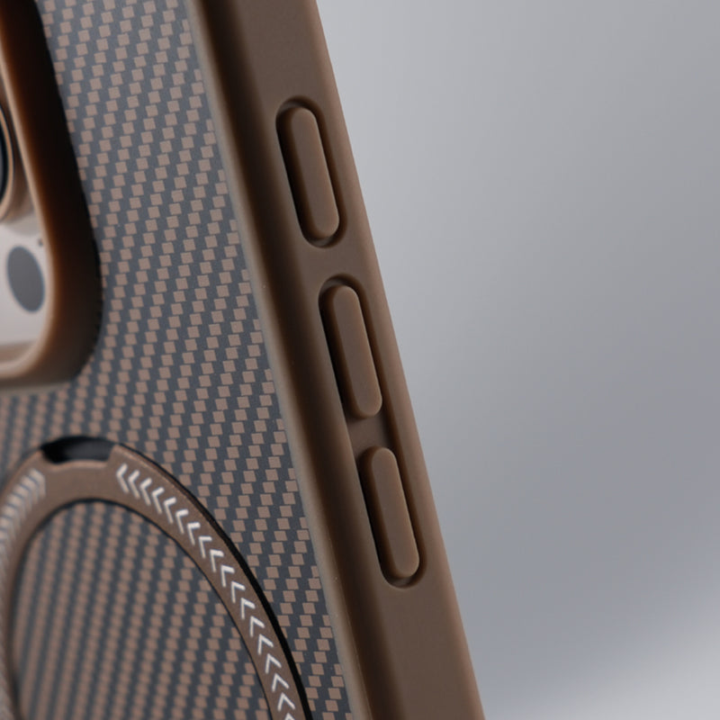 Elegant Carbon Fiber Maagsafe Stand Case - iPhone