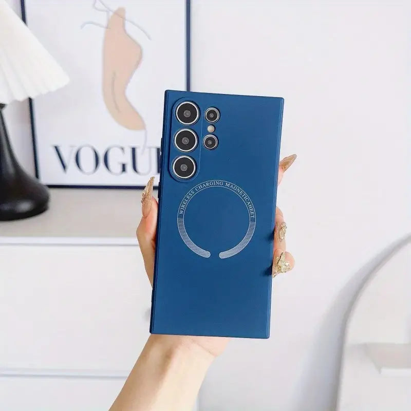 360° Protection with Magnetic Shockproof TPU Case - Samsung