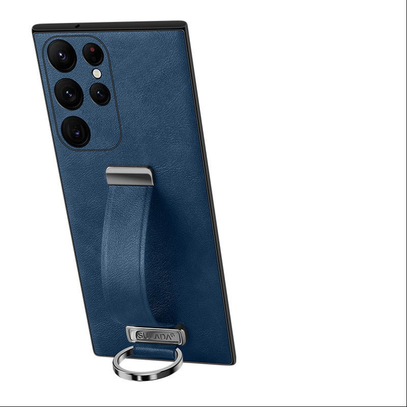 Wristband Leather Shockproof Business Case - Samsung