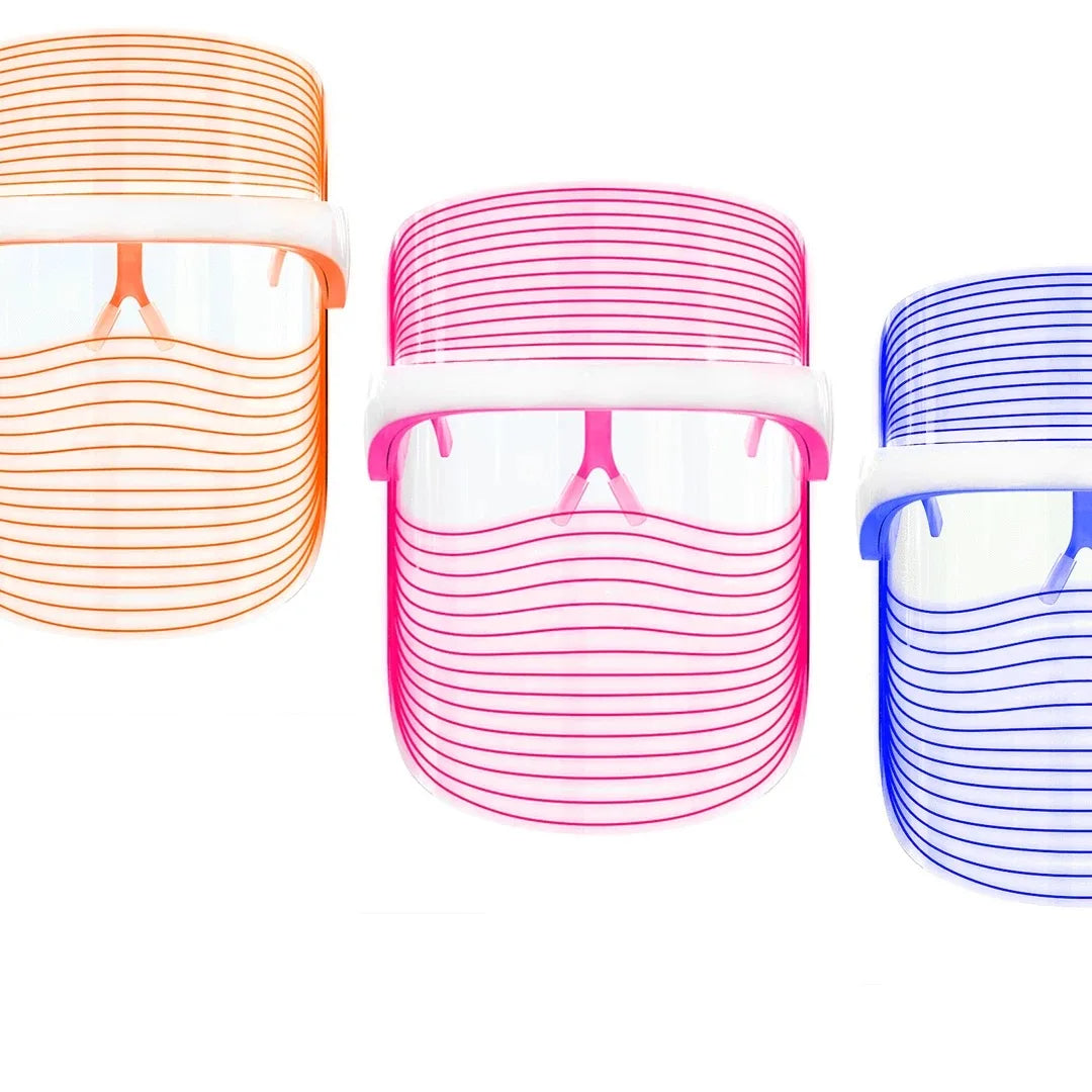 Portable LED Face Shield with Multi-Light Therapy