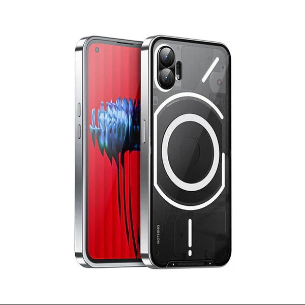 Ultra Thin Metal Glass Magnetic Case - Nothing