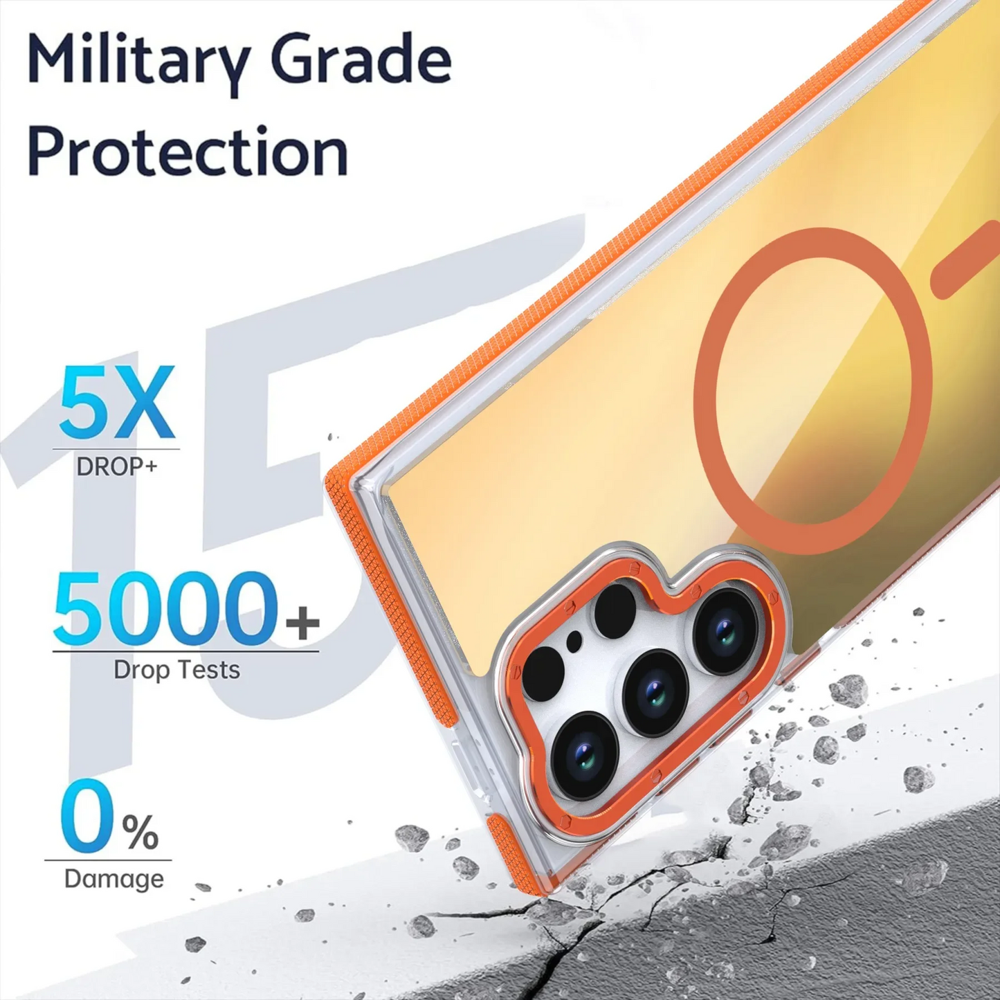 Dynamic Color Change Magnetic Phone Case - Samsung
