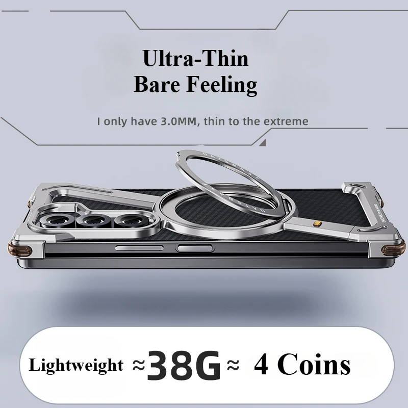 Galaxy Z Fold6 - Z-Shaped Frameless Magnetic Bracket Case