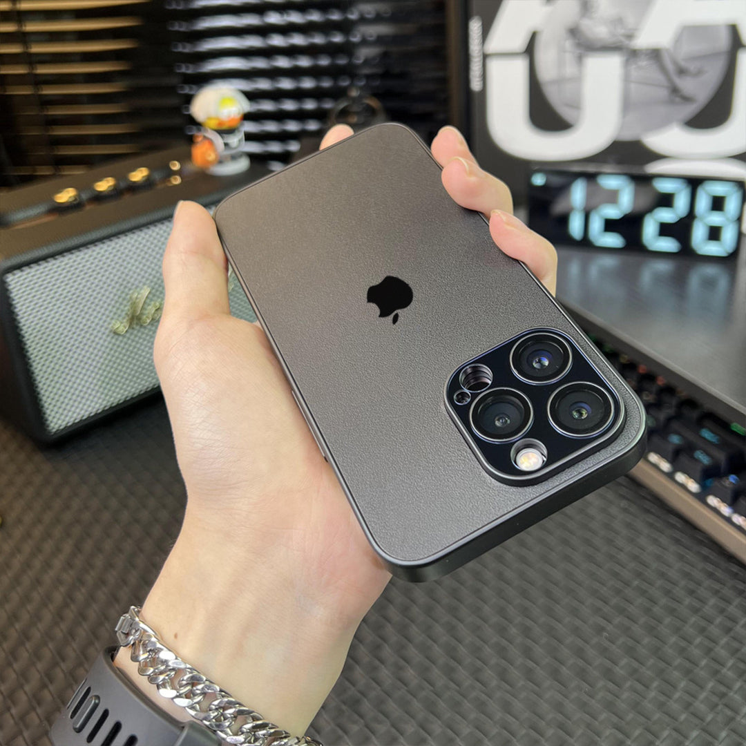Ultra Sleek Matte Leather Case - iPhone