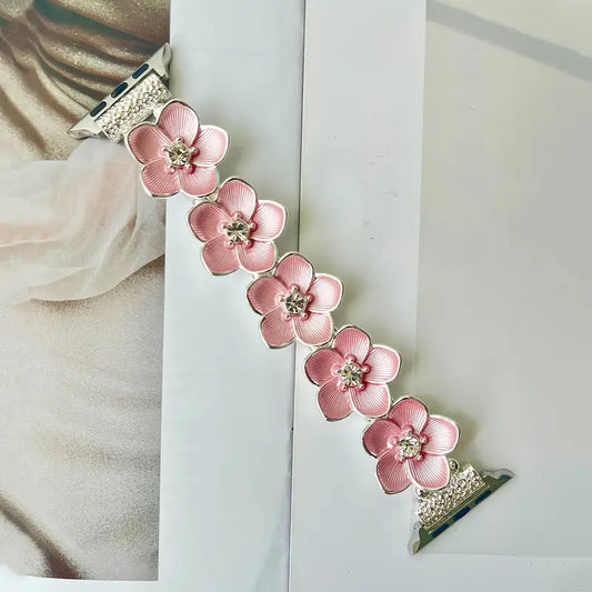Elegant Flower Bracelet Strap for Apple Watch