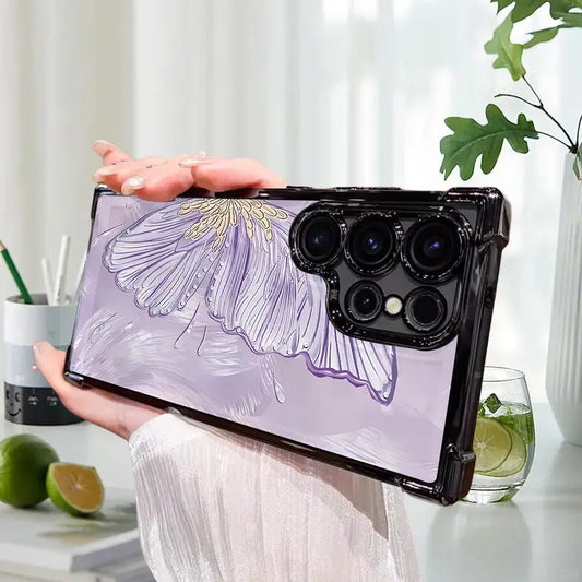 Half Winged Butterfly Glam Case - Samsung