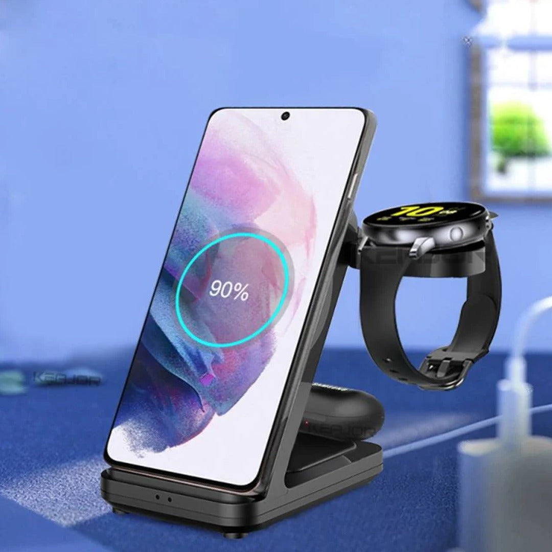 3 in 1 Fast Wireless Charging Station