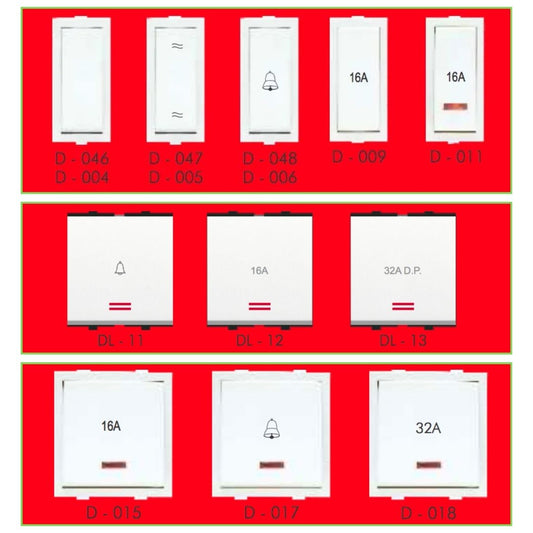 Universal Modular Electrical Switch Button