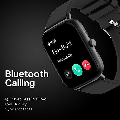 Fire-Boltt Ninja Call Pro Max 2.01” Display Smart Watch, Bluetooth Calling, 120+ Sports Modes, Health Suite, Voice Assistance