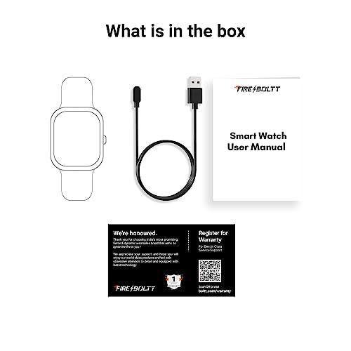 Fire-Boltt Ninja Call Pro Max 2.01” Display Smart Watch, Bluetooth Calling, 120+ Sports Modes, Health Suite, Voice Assistance