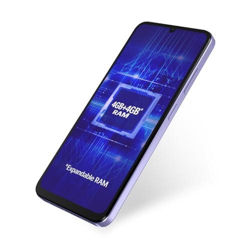 Lava O3 (Glossy Lavender, 4 GB RAM, 64 GB Storage) | Biggest 6.75" HD+ Display | 13MP AI Dual Rear Camera | 5000 mAh Battery | Secure Face Unlock | Fingerprint Reader | Charger & Phone-Cover in Box
