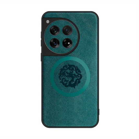 Sleek Faux Leather Cyan Case - OnePlus