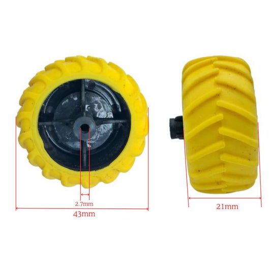 43x21mm Good-Grip Tyre Wheel for Toy Car RC Tractor