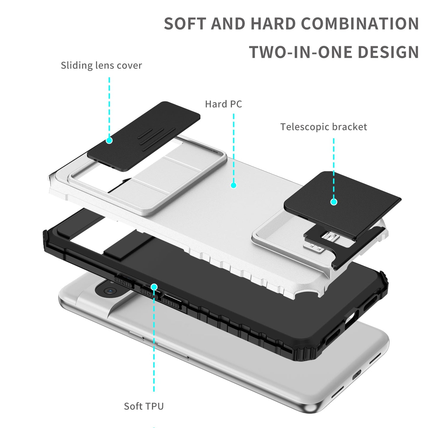 Stereo Bracket Window Slider Lens Protection Case - Google