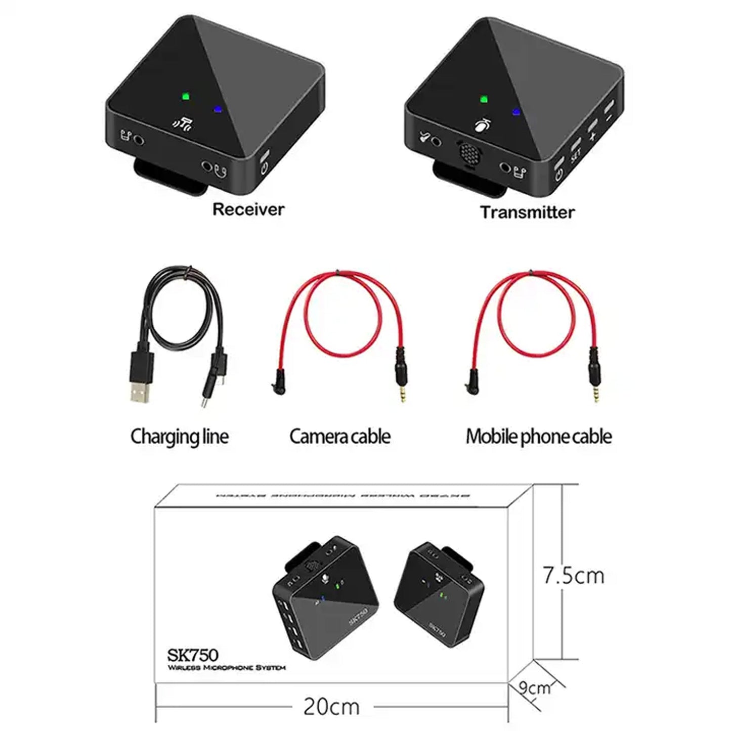 Dual Channel Wireless Microphone For Vloggers & Video Creation