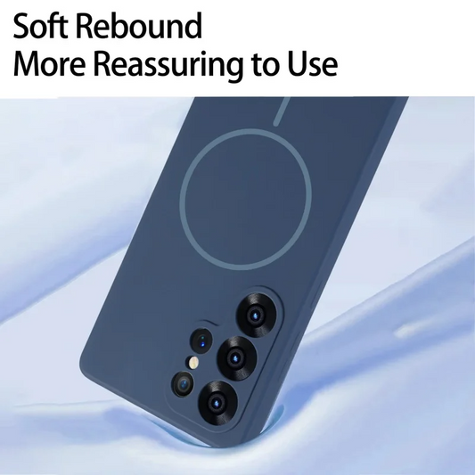 Ultra Smooth Liquid Silicone Magnetic Case - Samsung