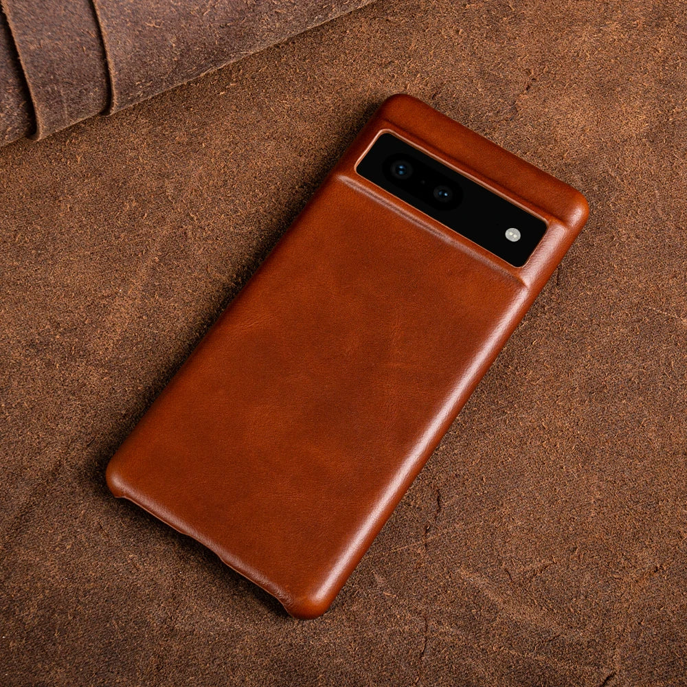 Vintage Aesthetic Oil Wax Genuine Case - Google Pixel