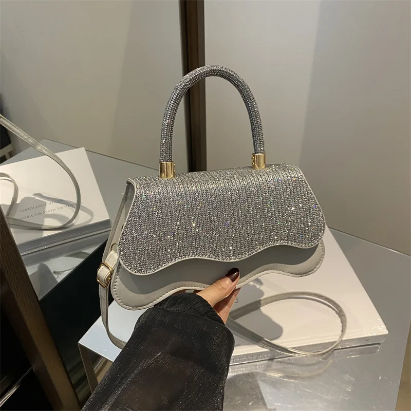 Glam Glitter Wave Mini Handbag
