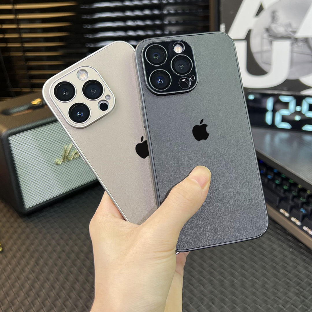 Ultra Sleek Matte Leather Case - iPhone