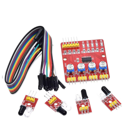 4-Channel IR Line Tracking Sensor Module