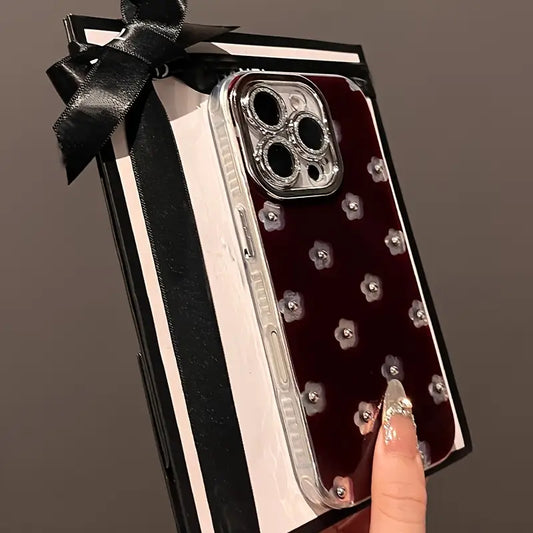 Chic Floral Studded Phone Case