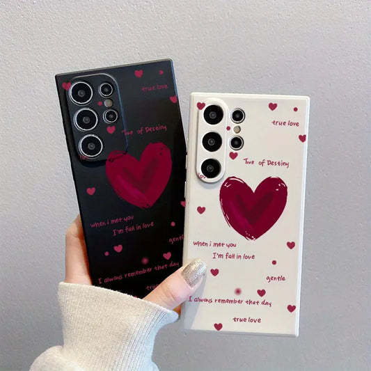 Glossy Love Heart Phone Case - Samsung