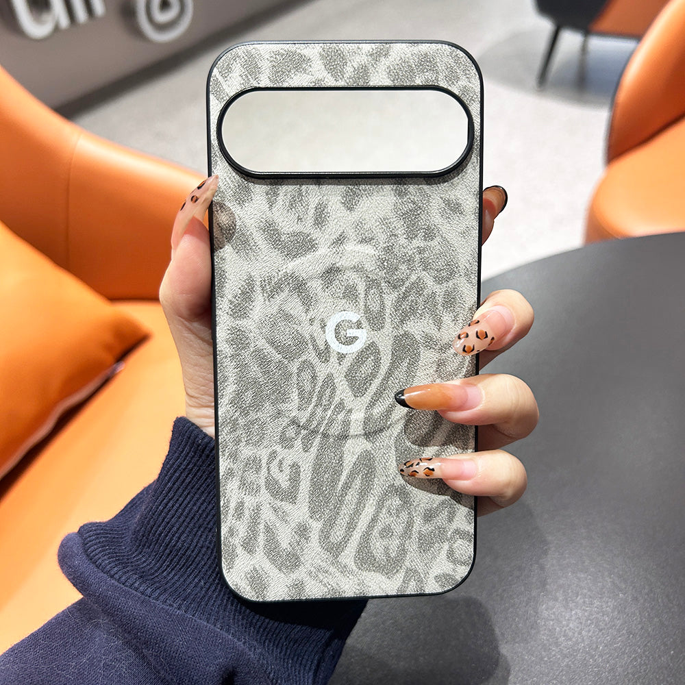 Stylish Leather Leopard Print Case - Google Pixel