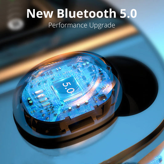 pTron Bassbuds in-Ear True Wireless Bluetooth Headphones (TWS) with Mic - (Black)