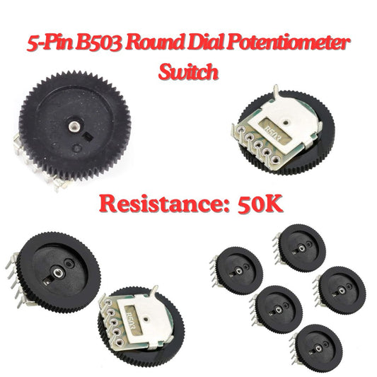 B-Series Round Dial Potentiometer Rotary Volume Control Switch