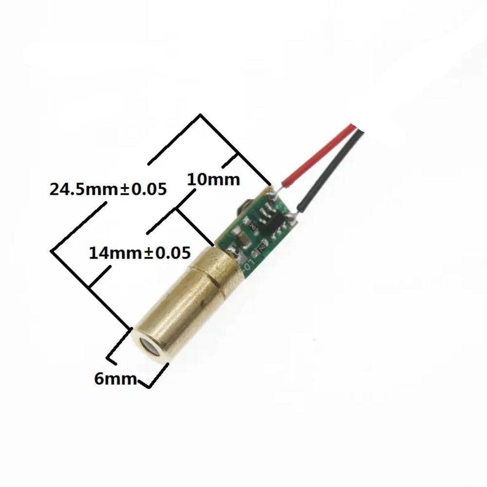 510nM 30mW 6MM 3.3V DC Green Dot Laser Industrial grade module