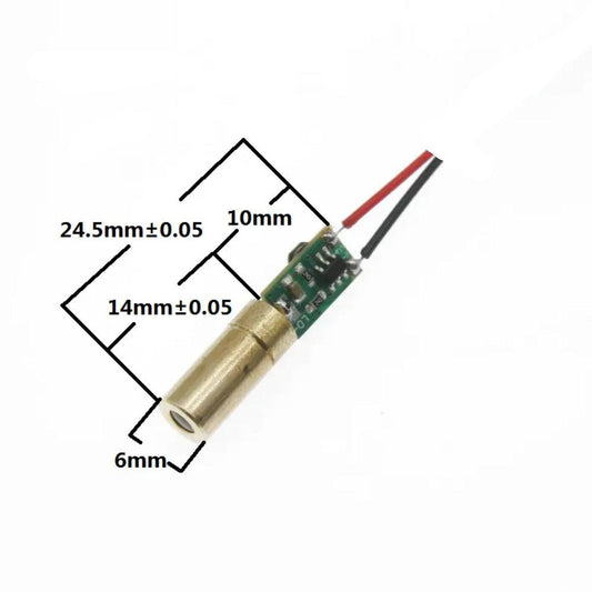 510nM 30mW 6MM 3.3V DC Green Dot Laser Industrial grade module
