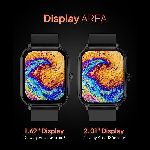 Fire-Boltt Ninja Call Pro Max 2.01” Display Smart Watch, Bluetooth Calling, 120+ Sports Modes, Health Suite, Voice Assistance