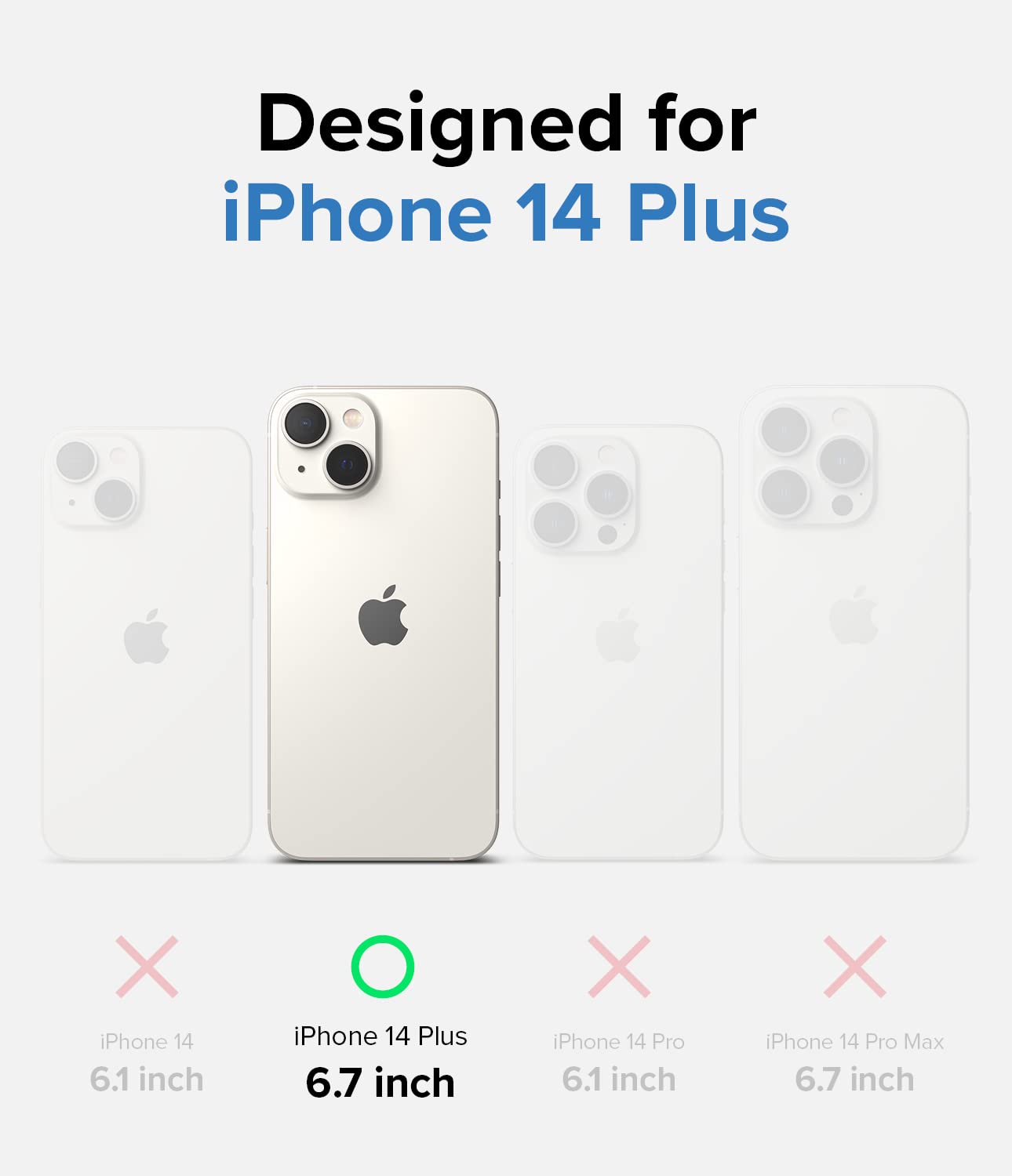(Refurbished) Apple iPhone 14 Plus Fusion - Matte Clear