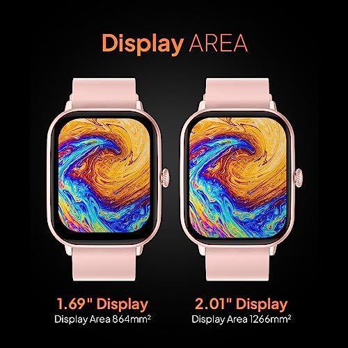 Fire-Boltt Ninja Call Pro Max 2.01” Display Smart Watch, Bluetooth Calling, 120+ Sports Modes, Health Suite, Voice Assistance