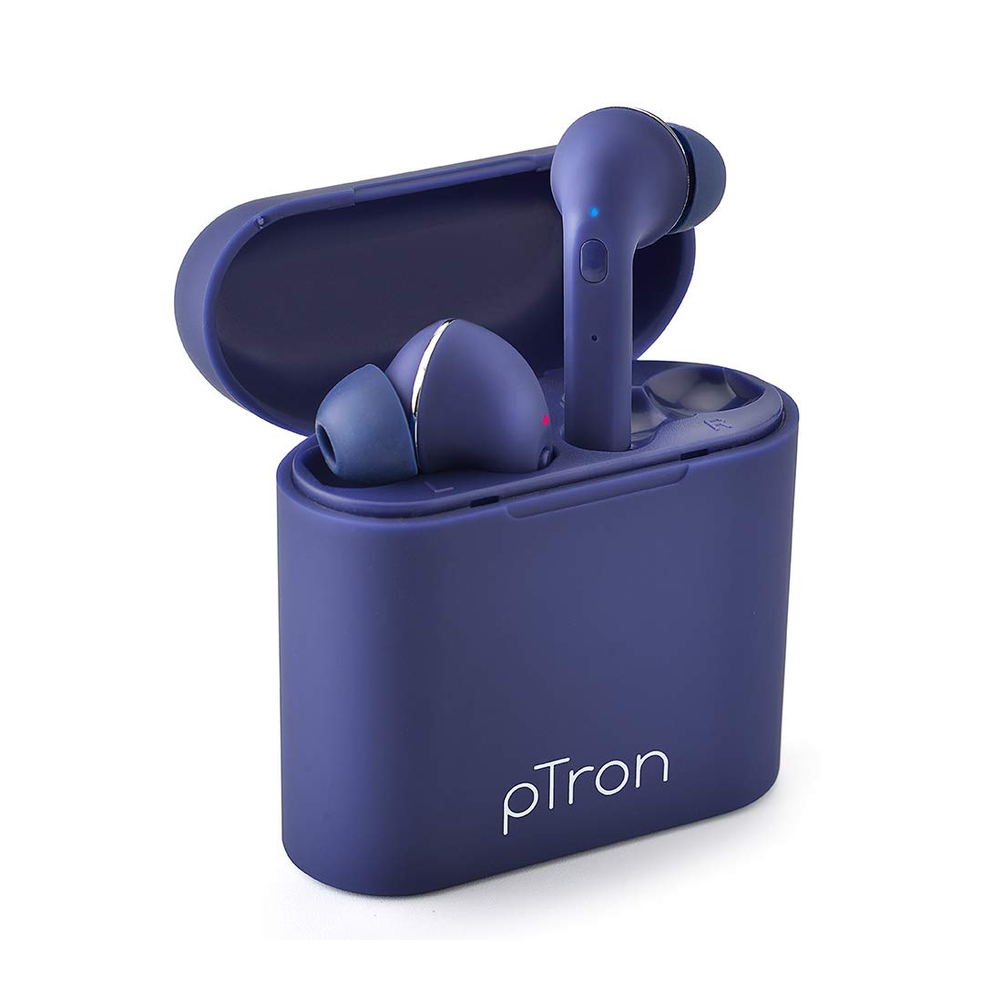 PTron Bassbuds Lite in-Ear True Wireless Bluetooth 5.0 Headphones with Hi-Fi Deep Bass with Built-in Mic - (Blue)