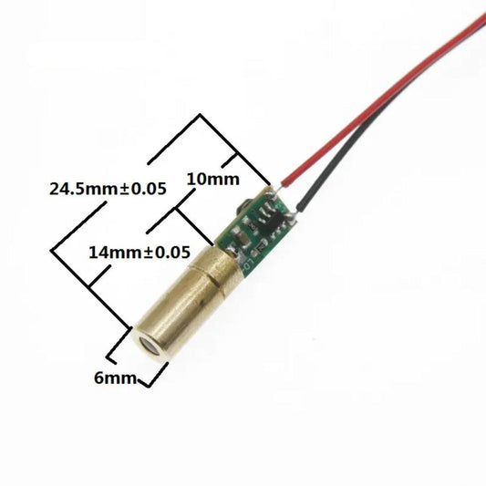 520nM 30mW 6mm 3.3V DC Green Dot Laser Industrial grade module