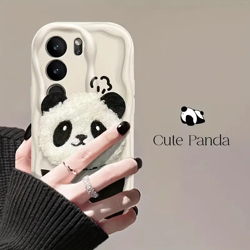 Panda Plush Charm Case - Samsung