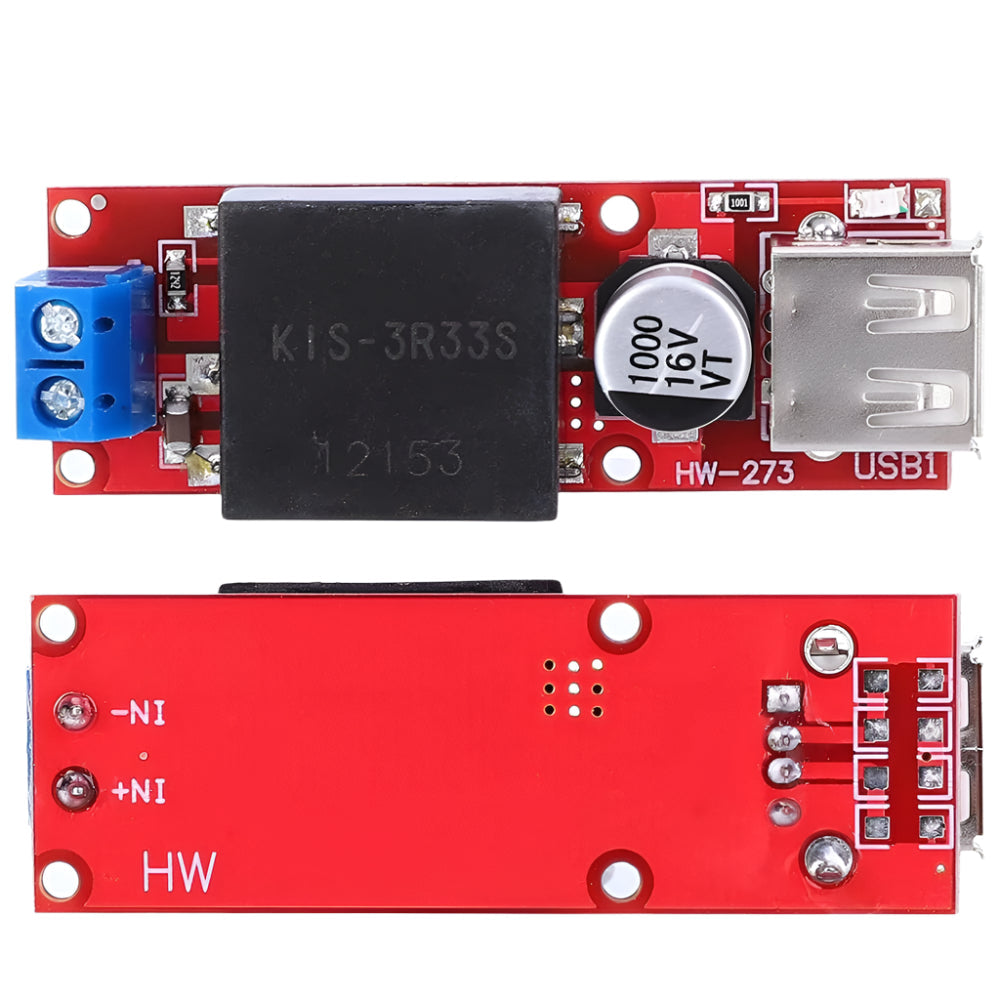 5V USB Output Converter 7V-24V To 5V / 3A, DC DC Step-Down Buck KIS3R33S Module