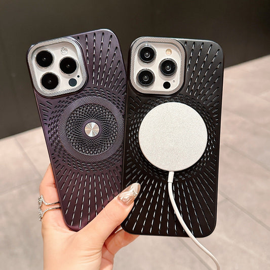 Concentric Spin Grid Pattern Case - iPhone