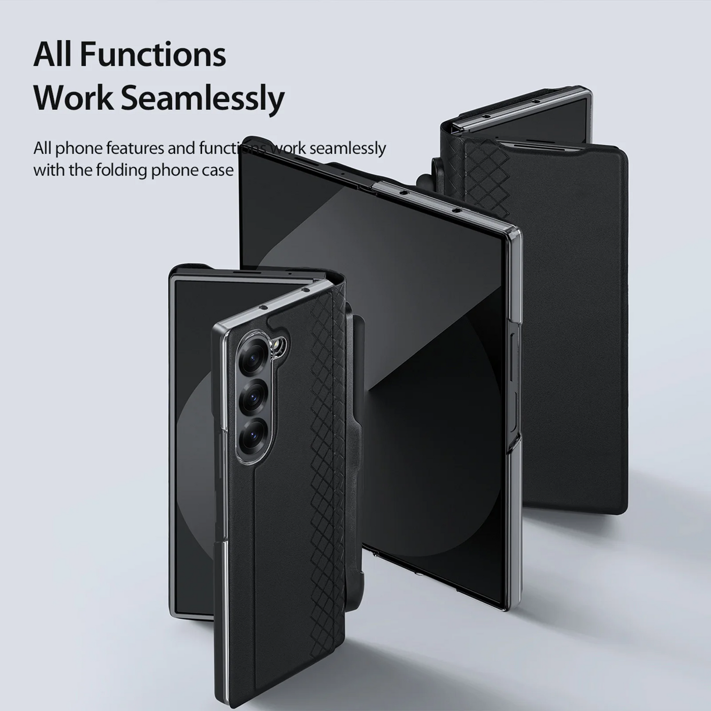 Galaxy Z Fold6 PU Leather Case with Pen Holder