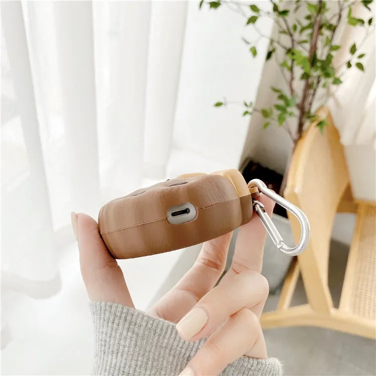 Cute Bear Cookies Design Case for AirPods