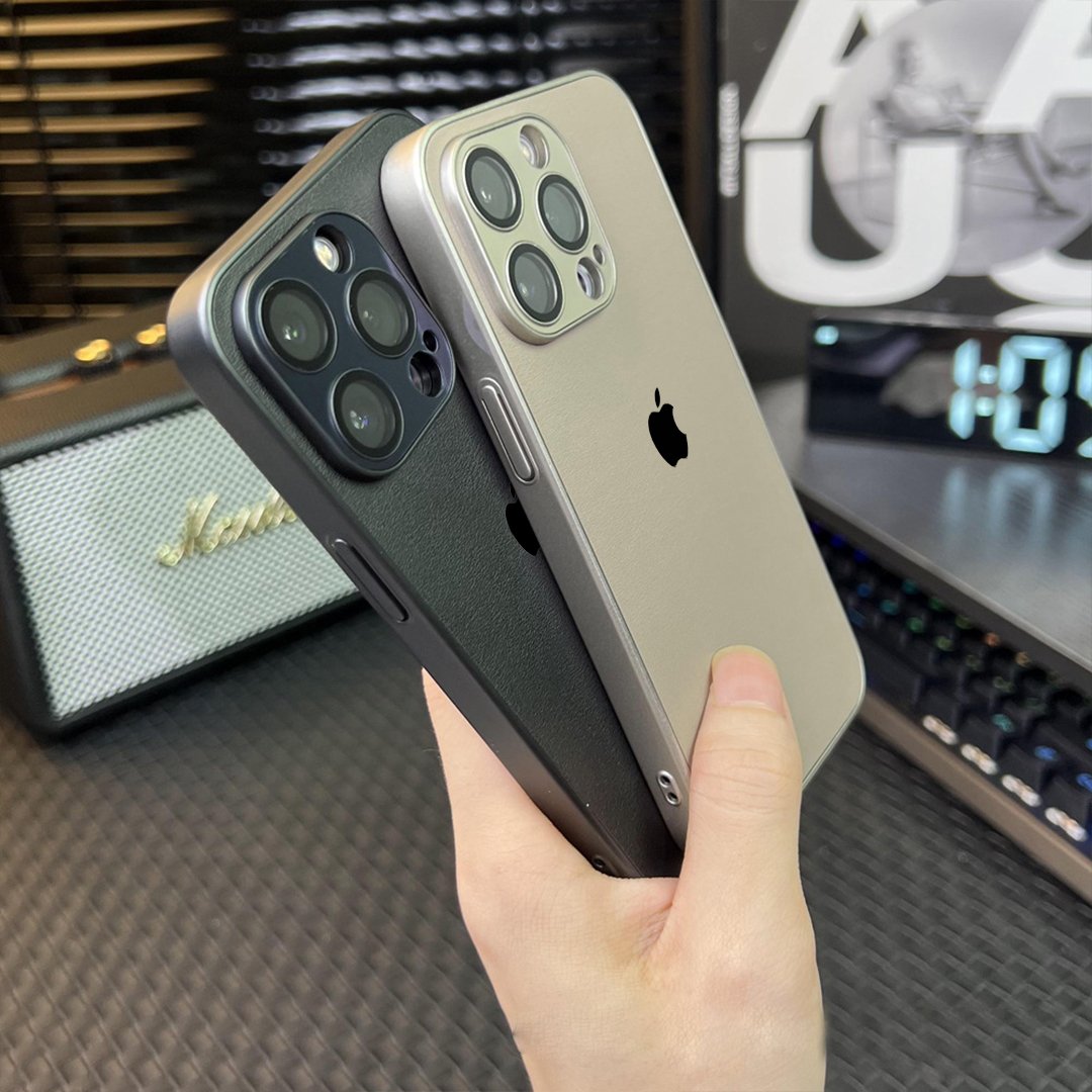 Ultra Sleek Matte Leather Case - iPhone