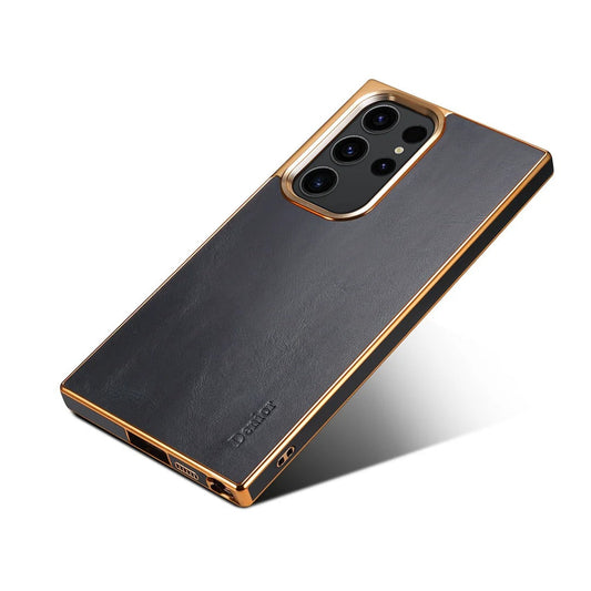 Steel Shield Leather Frame Case - Samsung