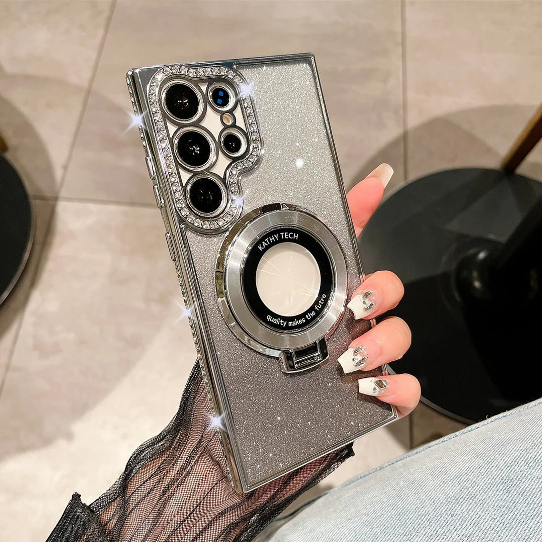 Radiant Diamond MagSafe Ring Holder Case - Samsung