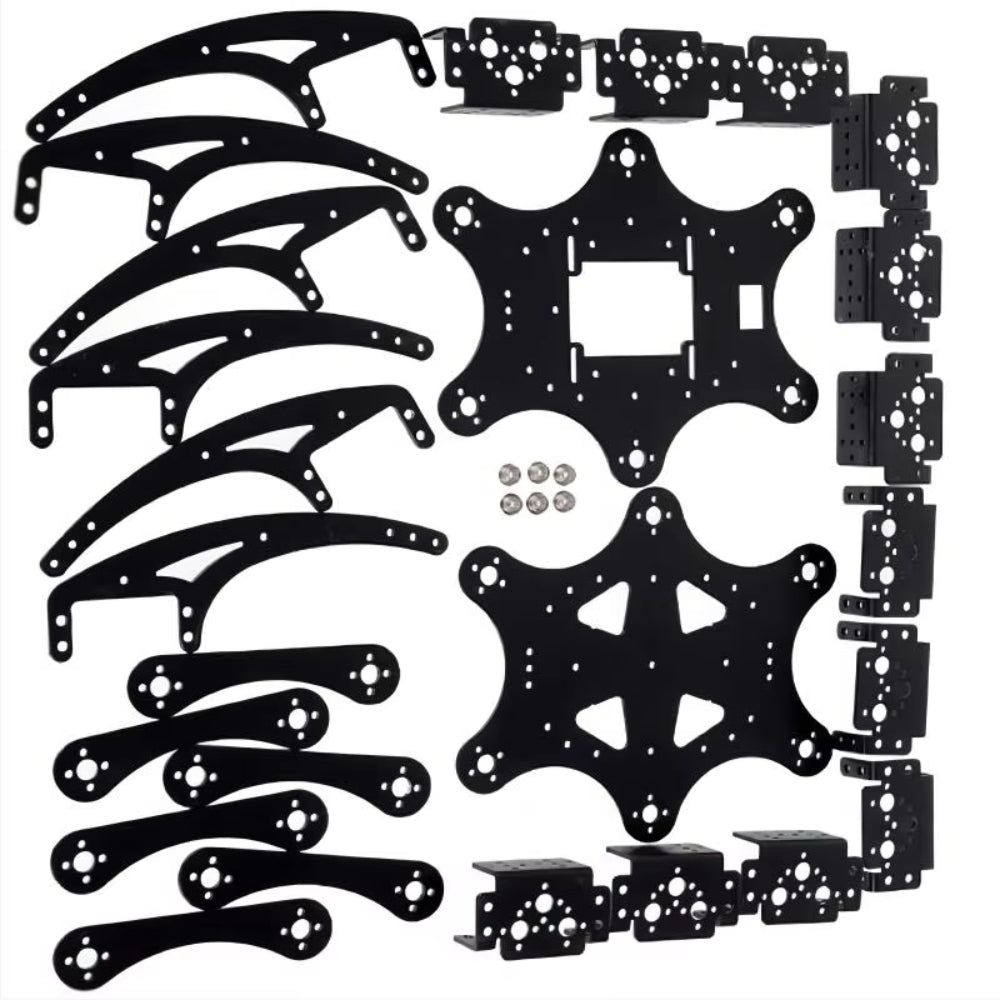 18DOF Aluminum Hexapod Spider with Six Legs 3DOF each Without Servo